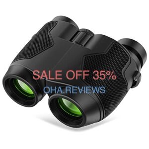 jeacitory TD520T-12X25-2 - 12x25 Binoculars with Clear Low Night Version for Adults and Kids