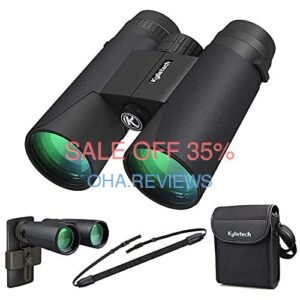 Kylietech UW-090 - 12X42 Binoculars for Adults with Universal Phone Adapter