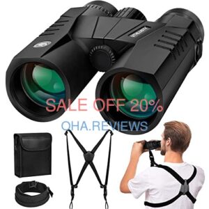 Uthlusty 12X42 HD Binoculars for Adults with Harness Strap