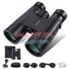 SENMONUS 12x40 Nitrogen-Filled Waterproof Binoculars for Adults Compact High Powered HD Binoculars for Hunting Bird Watching Camping Hiking with Weak Light Night Vision (12X40 with Phone Adapter)