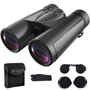 Eyeskey Binoculars 10x42,  High Power Binoculars for Adults with Large View SMC Lens Bright BAK-4 Prism for Bird Watching Hunting Wildlife Viewing Outdoor Sports Game and Concerts