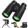 12x42 Binoculars for Adults with Upgraded Tripod and Phone Adapter - usogood AT66V3 - HD Binoculars with Large and Bright View - IPX4 Waterproof Binoculars for Bird Watching Outdoor Sports Travel Hunting