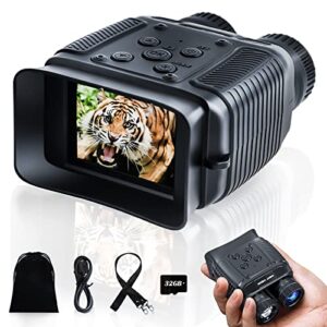 WONGKUO VD24 - Night Vision Goggles - 4K HD Binoculars - Infrared Night Vision with 8X Digital Zoom
