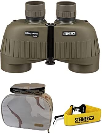 Steiner 10×50 Military Marine Binoculars + Float Strap & Camo Case Reviews